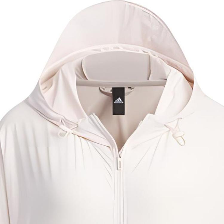 Adidas Solid Color Logo Hooded Outdoor Lightweight Dust Wind Sun Protection Jacket Women jackets IP3955