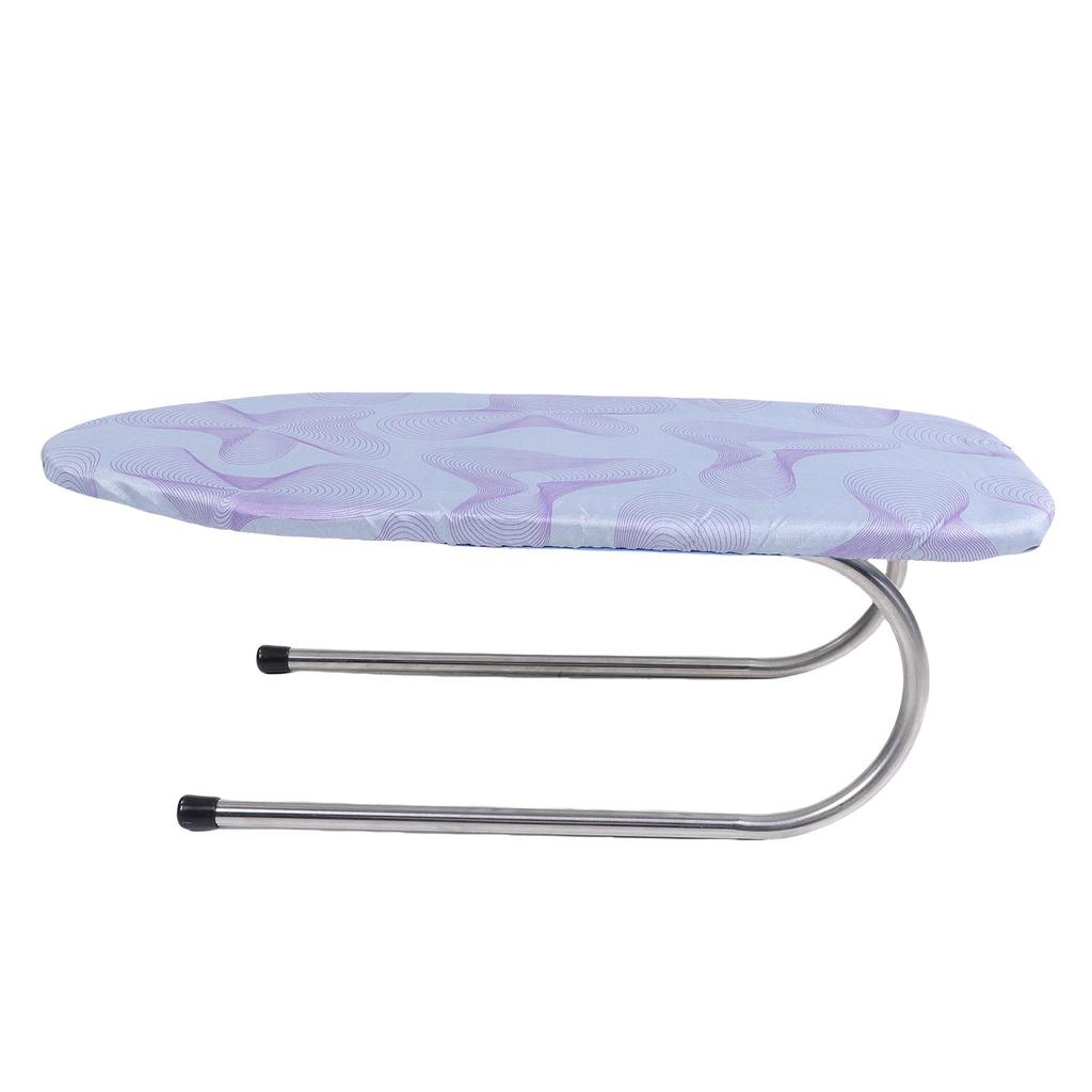 Folding Small Ironing Board with Cotton Cover Stainless Steel Heat Proof Portable Tabletop Ironing Board for Dorm RV