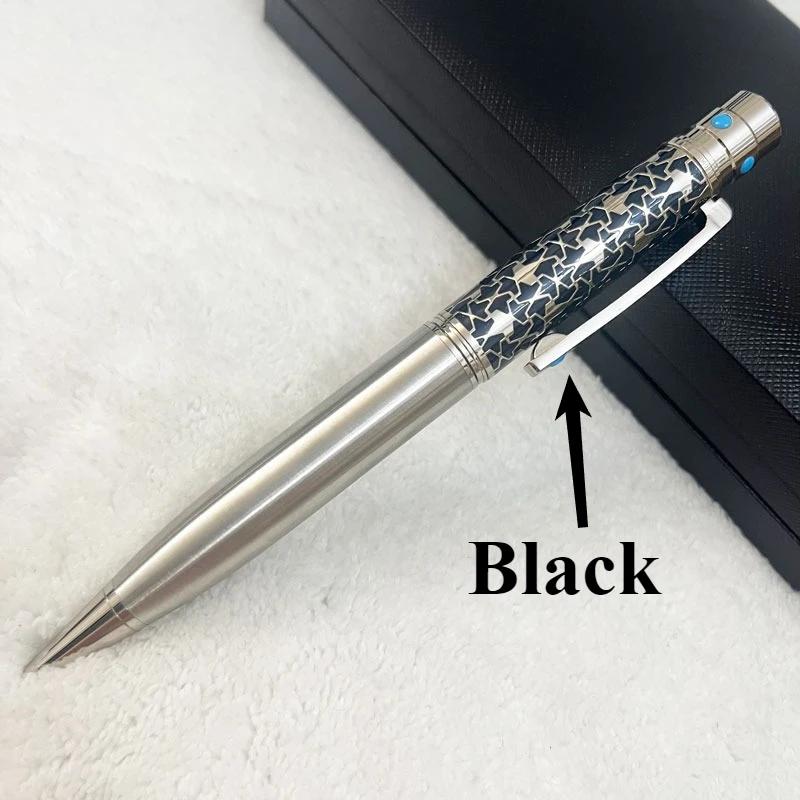 Rollerball Ballpoint Pen Blue Carving With Serial Number Writing Smooth Stationery