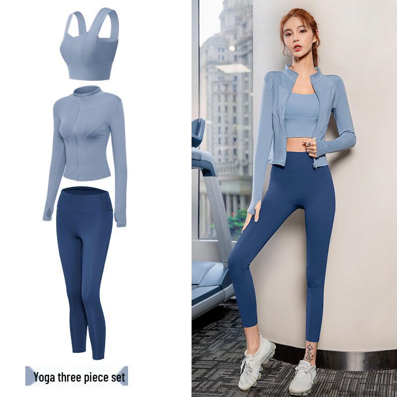 Women s Quick-Dry Yoga Jacket & Pants Set - Breathable Slim-Fit Sportswear Large