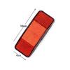 Red Bike Rear Reflector Taillight Plastic Battery Powered Rear Taillight