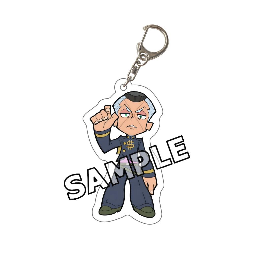 2026 New JoJo Bizarre Adventure Chibi Acrylic Keychain JJBA Jotaro Giorno Jolyne Dio Josuke Bruno Keyring Kawaii Anime Bag Gift