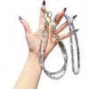 Hot Sale Fashionable 3-in-1 Rhinestone Crossbody Lanyard: Wear as Bracelet or Necklace with Long & Short Multifunctional Chain