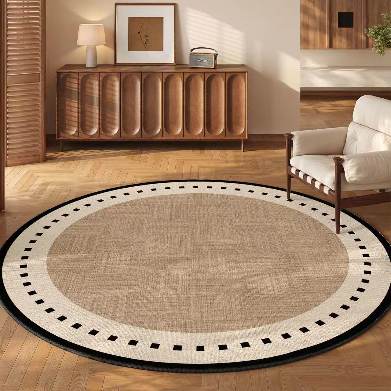 

Круглый ковер Гостиная Диван Спальня Французский Прикроватный коврик 80 * 80cm