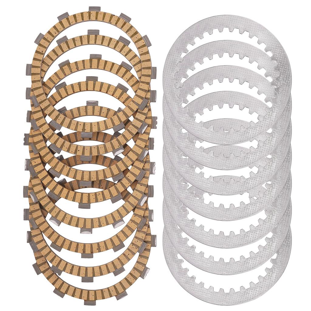 AHL 15pcs Motorcycle Clutch Plate Clutch Friction Plate Kit 22U-16321-00-00 Application: Yamaha XV1000 Virago
