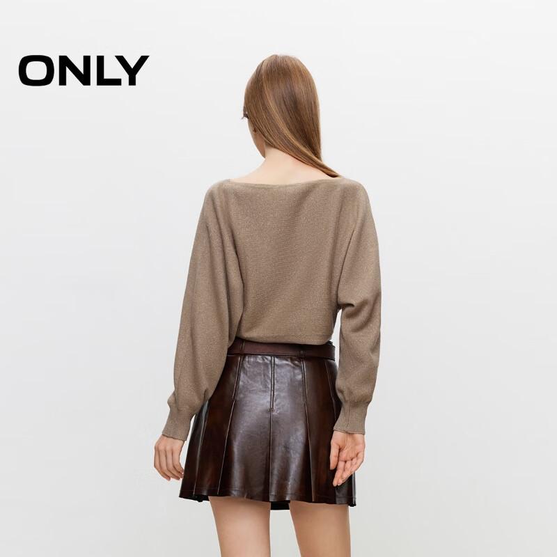 ONLY Women's Fall Off-Shoulder Batwing Short Knit Sweater