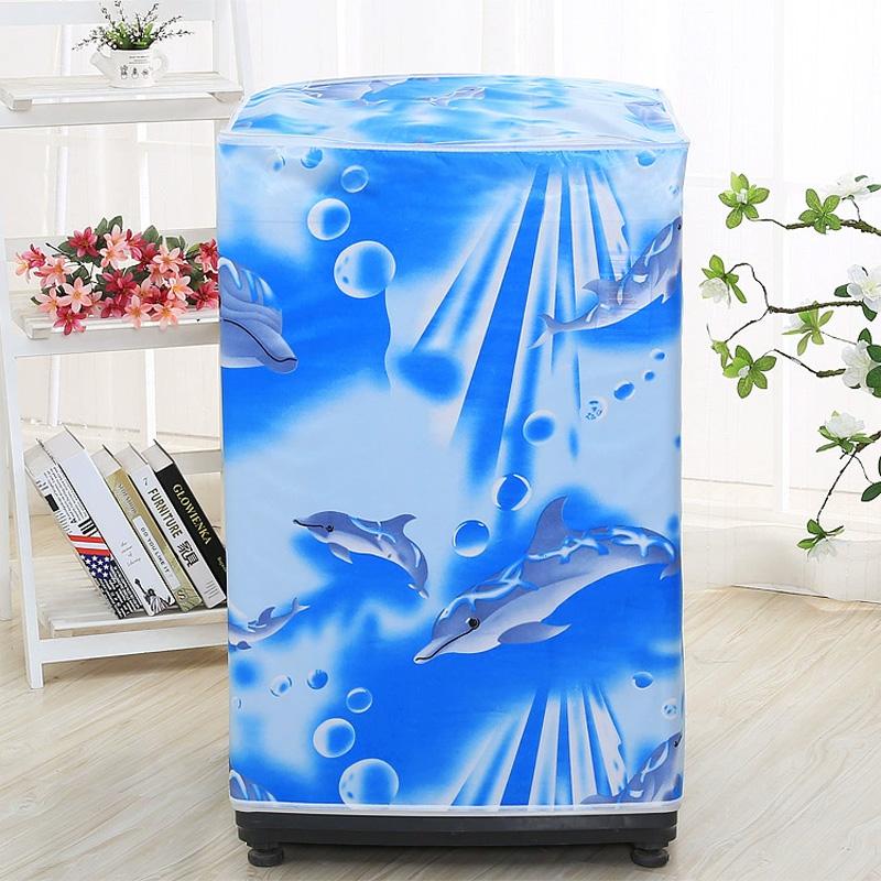 1PC Dustproof Cover Sunscreen Waterproof Case High Quality Washing Machine Cover Household Protective Dust Print
