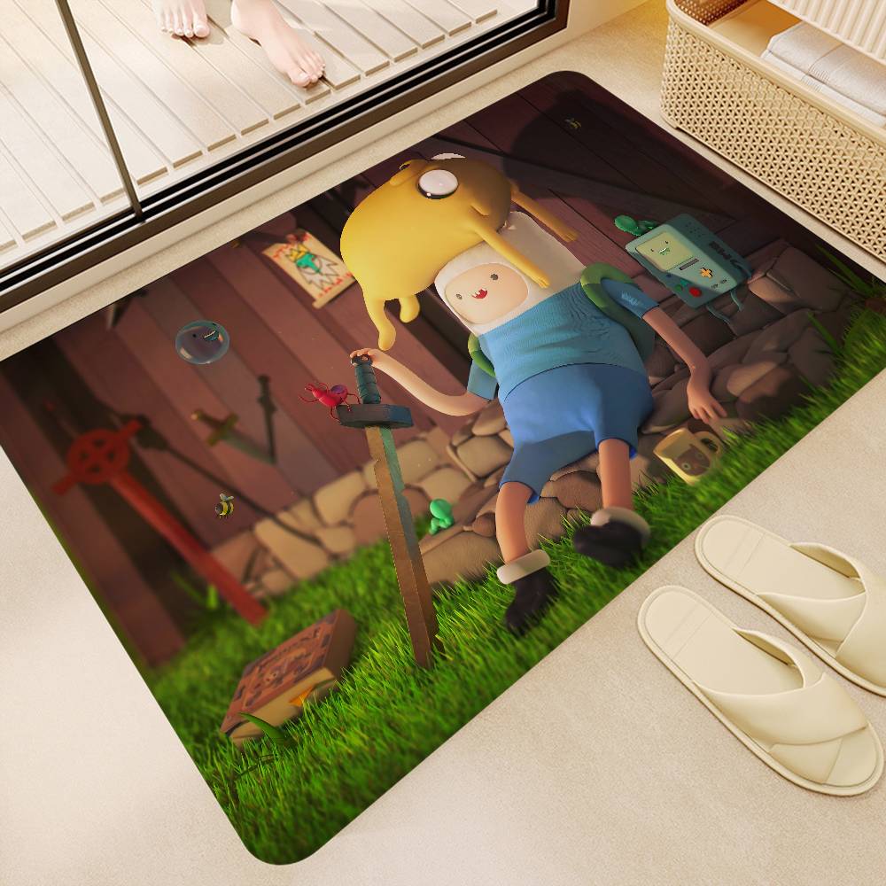 

Animated Series A-Adventure T-Time Bathroom Mat Kids Room Bedroom Decoration Balcony Anti-Slip Doormat Living Room Welcome Rug 40x60cm