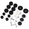 23 Pieces Cymbal Replacement Accessories Non Slip 2.5cm 4cm 5cm Felt Pads   Cymbal Sleeves Nuts Washers Base Set