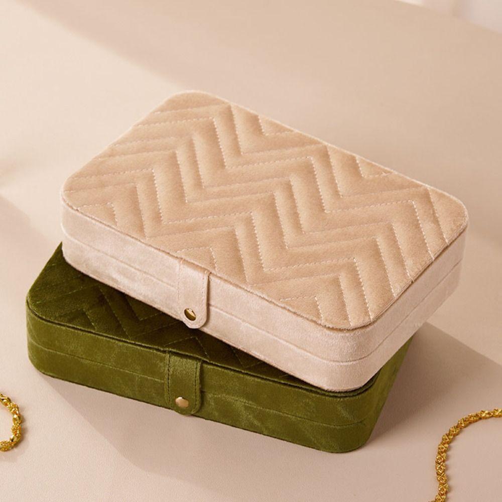 Rings Necklace Velvet Jewelry Holder Bracelet Earrings Jewelry Storage Case Gift