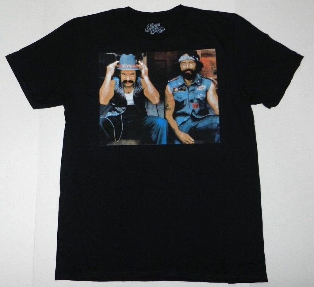 26 Cheech And Chong Movie Hanging In Porch Black Tee Shirt New Unisex T-Shirt