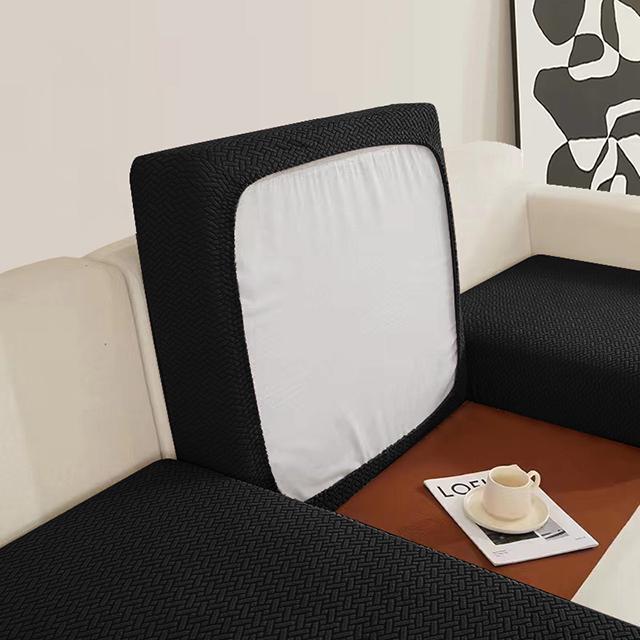 Jacquard Sofa Cushion Covers Elastic Sofa Seat Cover For Living Room Couch Plaid Sofas Slipcovers Airchair Seat Cover Home Hotel