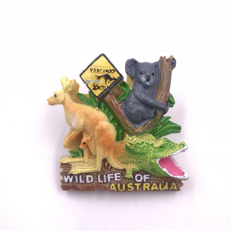 Australia Sydney & Melbourne 3D Landmark Fridge Magnet - Creative Tourist Souvenir
