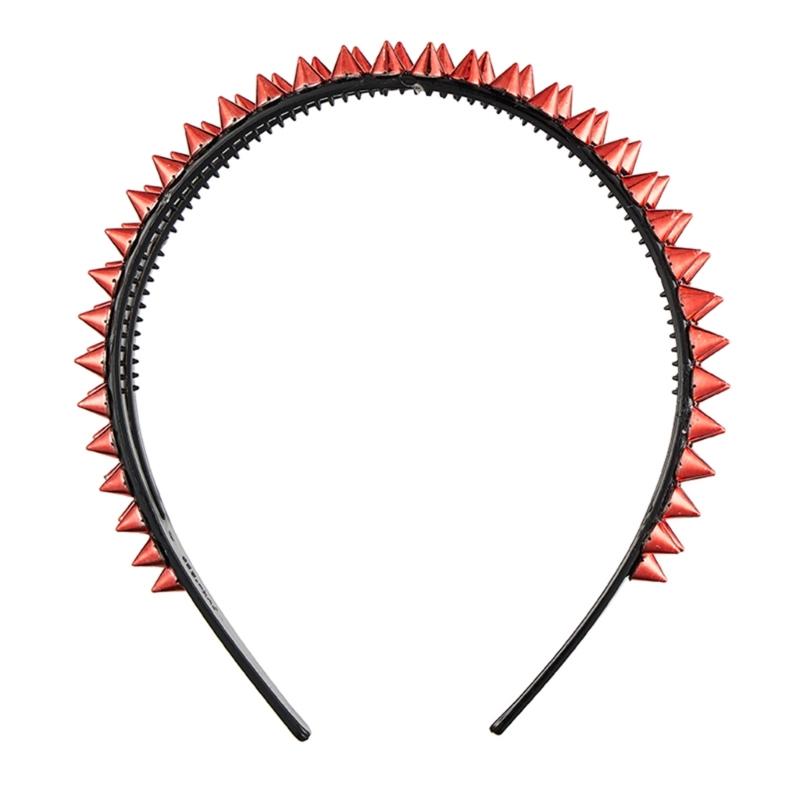 A52E Alternative Fashion Headbands With Edgy Metal Spikes Rocker Hair Accessory For Concerts Night Outs