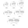 Cat Glass Food Water Bowl Elevated Small Dog Double Drinking Eating Bowls Pet Transparent Feeding Basin with Stand