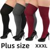 Plus Size Girls Comfortable Over The Knee Boot Long Socks Thigh High Stockings for Oversize Women Leg Warmers Large 3XXXL