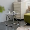 Simple home thick acrylic folding transparent coffee table,saving space,suitable for home,apartment,office,bedroom,dining table