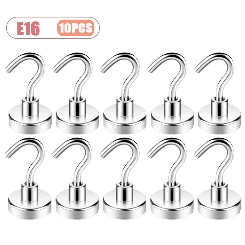 1-40PCS Magnetic Hook for Kitchen Fridge Storage No Drill Suction Cup Strong Magnet Organizer for Hanging Items