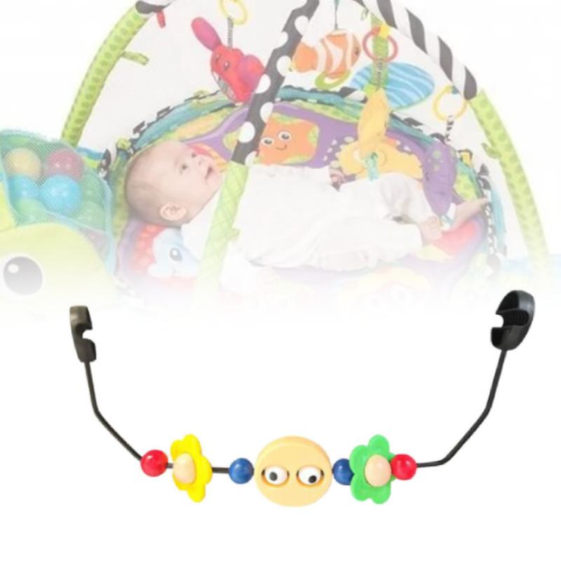 Cozy Wooden Baby Rocking Chair Toy Stand With Colorful Plush Toys For Infant Enjoyment