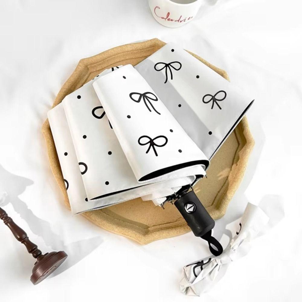 UV Protection Mini Sun Umbrella INS Waterproof Hand Operated Parasol Windproof Durable Folding Pocket Umbrella Daily Use