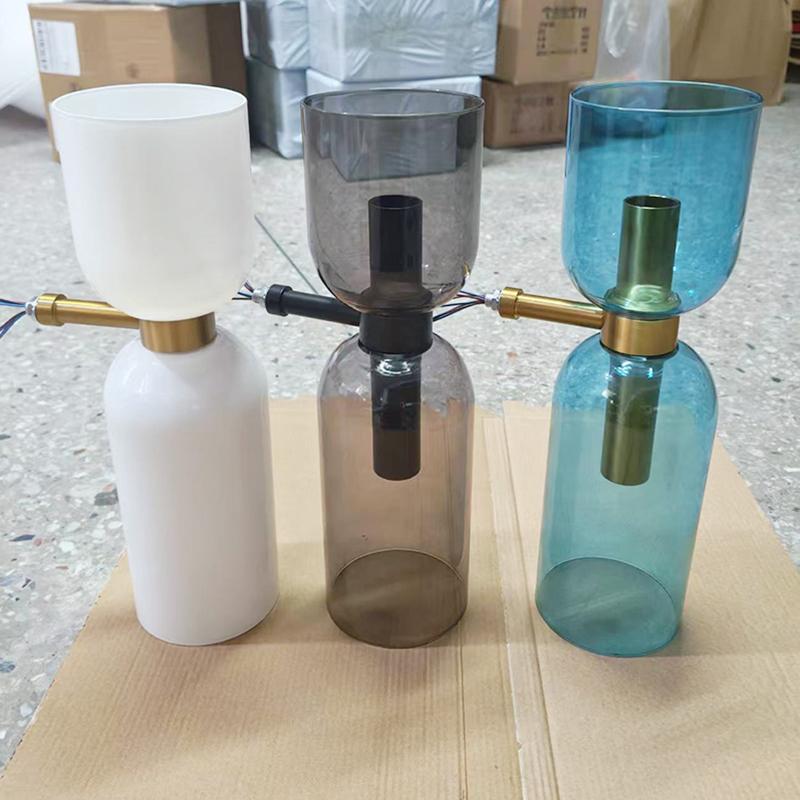 Nordic Classical Glass art Wall Lamp Bedroom Living Room Lighting Wall Lamp Bedroom Bedside Lamp Balcony Corridor Wall Lamp