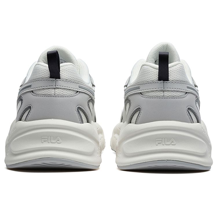 Fila Mesh Fabric Synthetic Leather Comfortable Low-Top Casual Shoes Men Sneakers White Gray F12M226118FSA