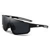 Functional Oversized Sunglasses Personality Trend Integrated Colorful Lenses Sun Protection Sunglasses 3256