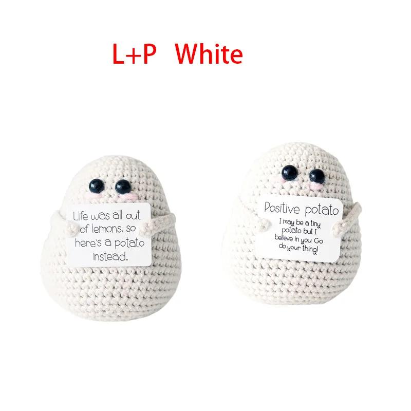 Funny Knit Potato Doll Positive Energy Gift Handmade Jumbo Booty Design Cozy Home Decor Christmas Ornament Room Warming Present
