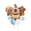 Animal Kapibara Birthday Daisy Flower Aluminum Film Latex Balloon Set Banquet Arrangement Supplies