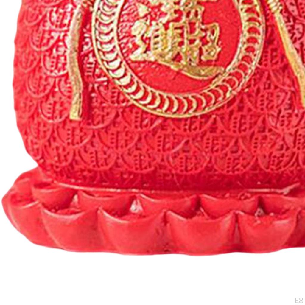 Bag Shaped Flower Vase Decorative Sculpture for Living Room Centerpiece