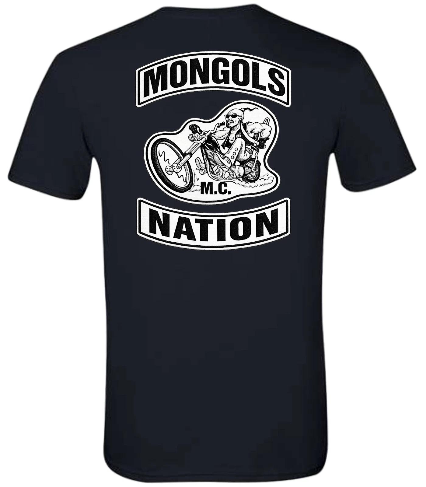 Mongols Nation MC Black Short Sleeve Crew Neck T-Shirt M