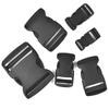 5pcs Plastic Side Release Buckles Clasps Clips Dual Adjustable Security Double Lock Buckle Strap Dog Collar 15/20/25/32/38/51mm