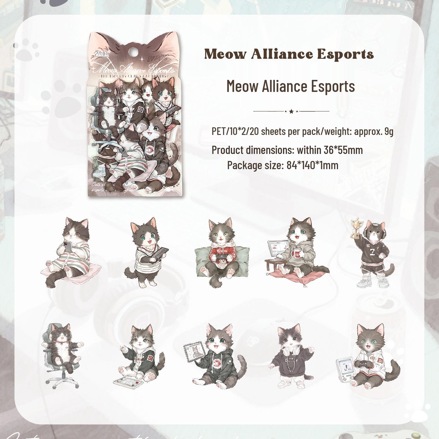 Yue Zhen Cute Paw Club Waterproof Pet Sticker Pack: Fun Journal Stickers for Kids