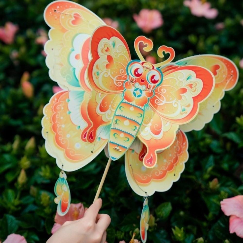 Handmade Mid-Autumn Festival lantern DIY Can Carry and Hold Portable Dragonfly Lamp  Children Toys