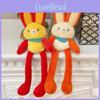 Ethnic Originality Jinnew Style Rabbit Plush Keychain Pendant With Ears Movable