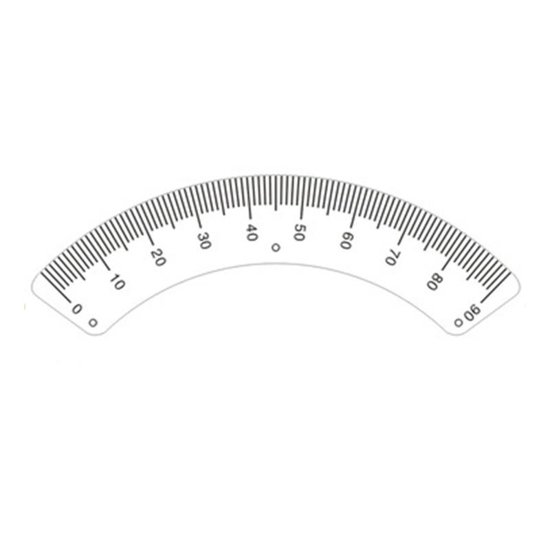 Small Protractor Milling Machine Part Angles Plate Scale Ruler 45 Degree Angles Ruler Measuring Gauging Tool Caliper