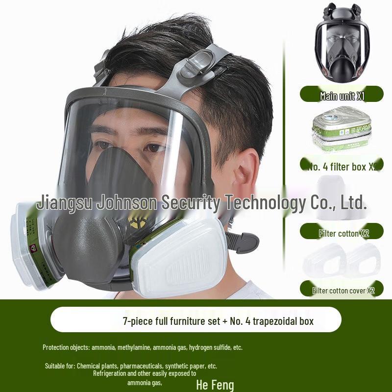 Milin Full Face Respirator Filter Kit One Size