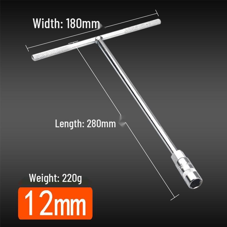 Motorcycle T-Handle Hex Socket Wrench, 6/7/8/10/14/17mm