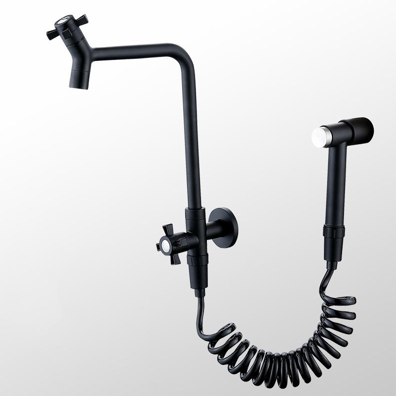 Fregadero de Cocina de Acero Inoxidable 304 Grifo de Agua Fría Pistola de Pulverización Multifunción Grifo de Agua Fría Individual Grifo para Piscina de Balcón