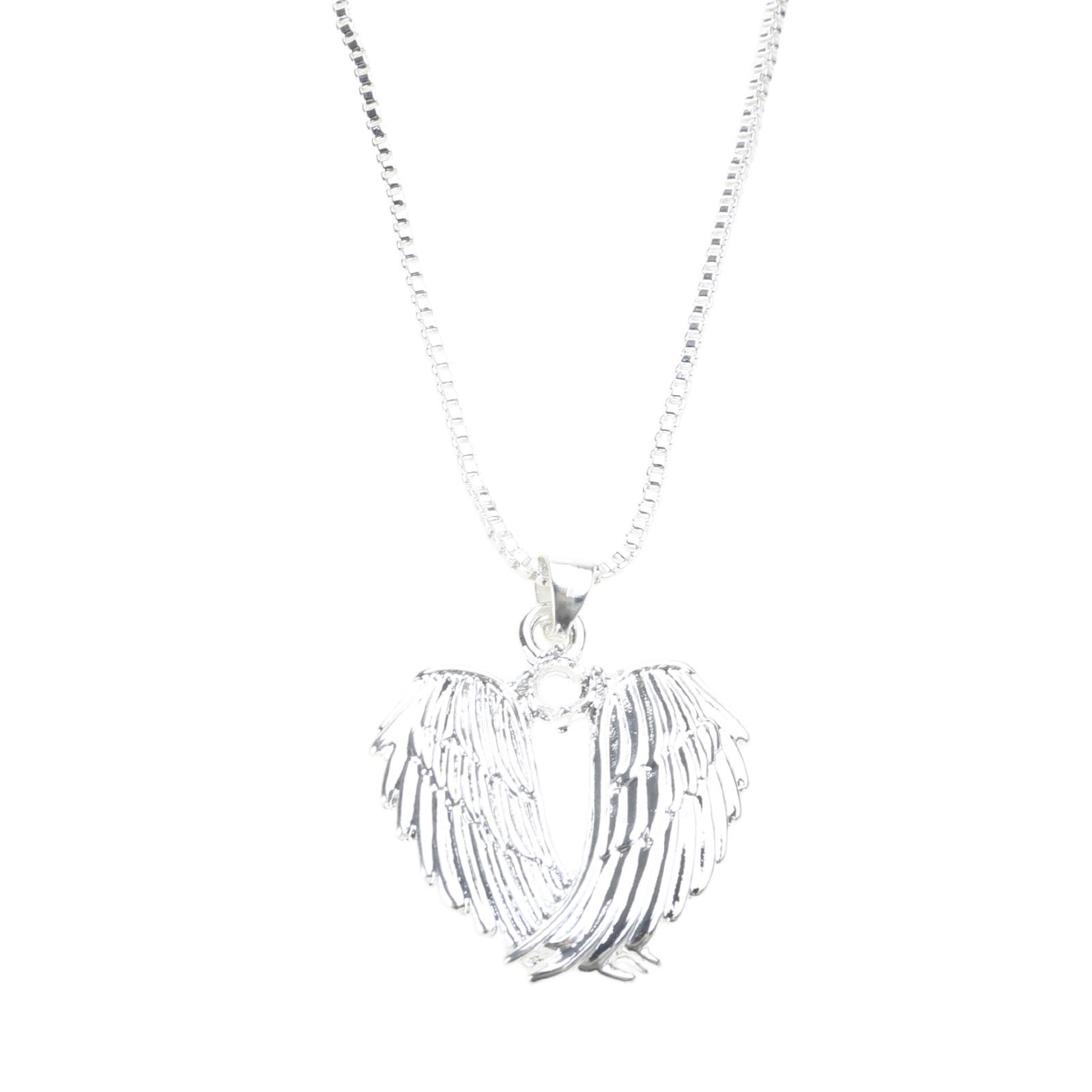 

Angel Wings Pendant Necklace Angelic Wings Necklace Crafted for Women Preferring Chic and Timeless Designs