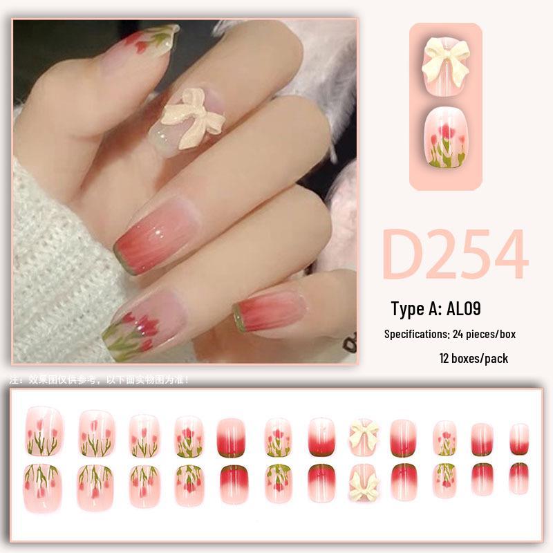 Sweet Fairy Blush Press-On Nails: Cute, Detachable, Ice Transparent False Nails