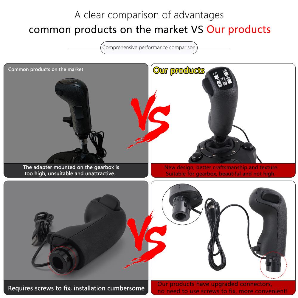 USB Racing Truck Shifter for Logitech G25/G27/G29 & Fanatec TH8A