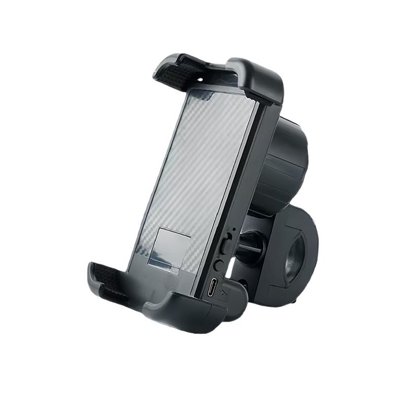 

Motorcycle & Bicycle Phone Holder with Wireless Bluetooth Speaker for Music and Navigation