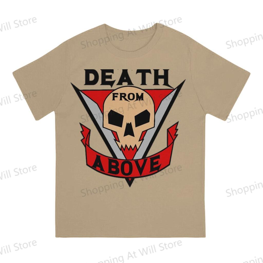 Summer Unisexs and Womens Tshirts Starship Troopers Death from Above Novelty Cool Tshirt Street Clothing SXL