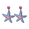 Beach Vintage Styles Starfish Earrings Portable Geometric Dangle Earrings for Trendy Women Party Fashion Accessories