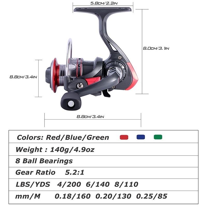 Spinning Fishing Combo 1.8M-3.0M Lansete telescopice din carbon cu MINI mulinete Spinning Seturi de pescuit de călătorie