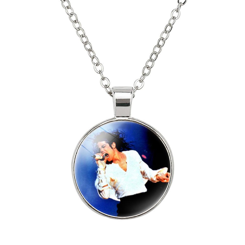 Элегантное ожерелье-подвеска Michael Jackson Time Gem с аллоемным шармом, длиной 51-80 см style 11