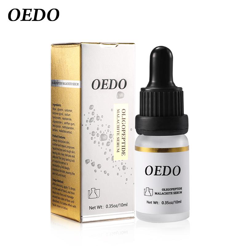 

Звужуючи пори Олігопептид Малахітова рідка сироватка для обличчя Відбілююча рослинна догляд за шкірою Крем проти старіння проти зморшок 10 мл 1pcs