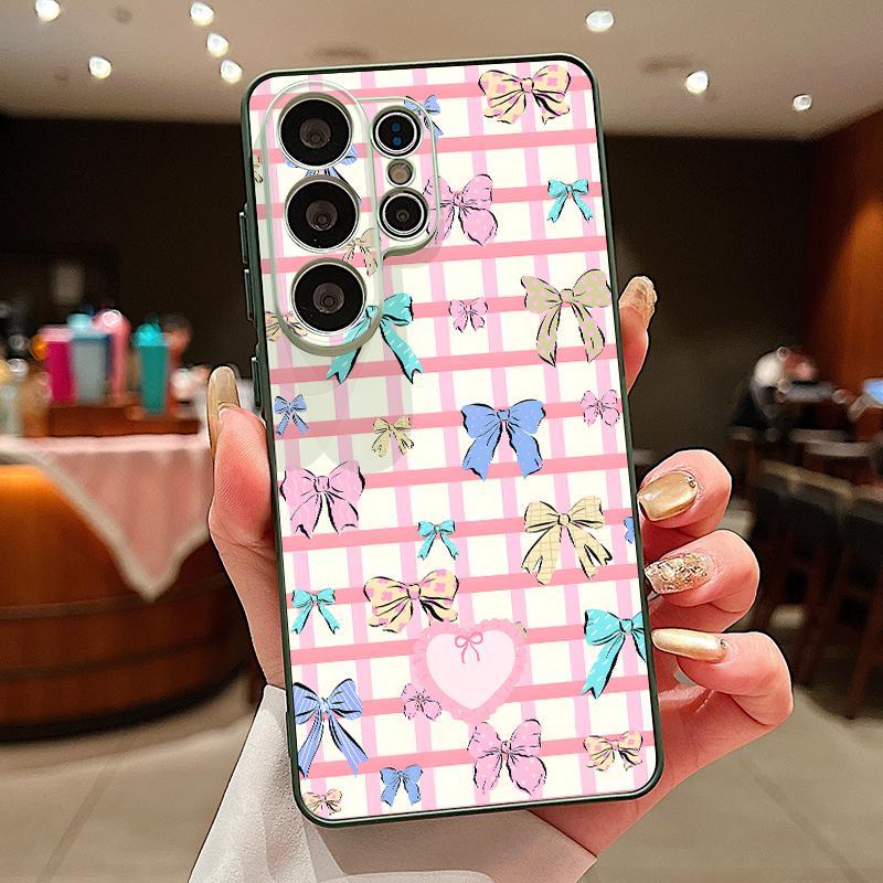 Colorful Bowknot Magnetic Phone Case For Samsung Galaxy S26 S25 Ultra S24 S23 FE A57 A17 A56 A37 A16 A35 A55 A15 A36 Back Cover