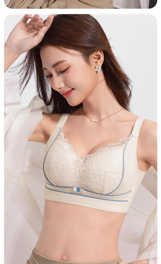 Lace Wire-Free Plus Size Bra for Large Busts: Minimizing, Shaping, Push-Up Comfort, Reduces Underarm Fat - New Style